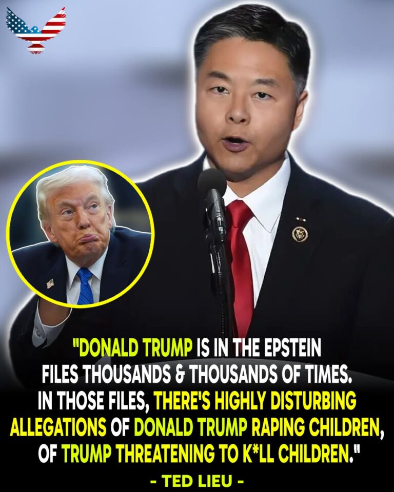 🚨 EXPLOSIVE Rep. Ted Lieu says Donald Trump’s name appears thousands